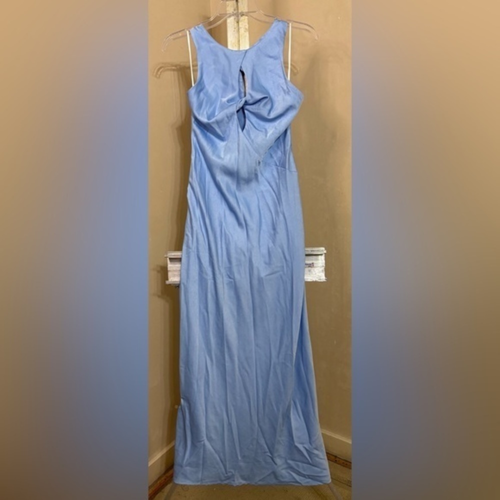 Hello Molly Elegant Blue Sleeveless Dress Sz M